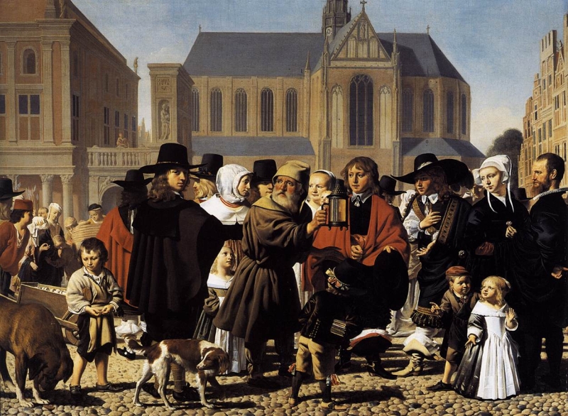 Diogenes Seeks a True Man by Caesar van Everdingen