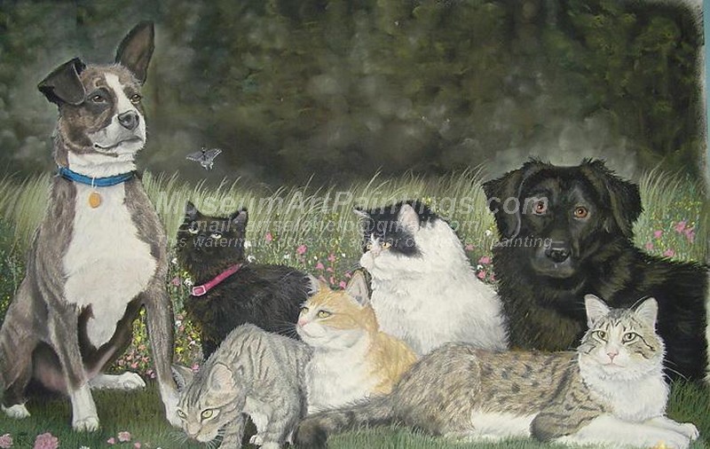 Dog Oil Paintings 004