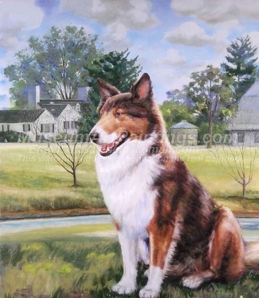 Dog Oil Paintings 005