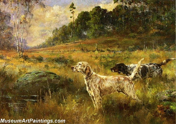 Dog Painting Glorious Autumn