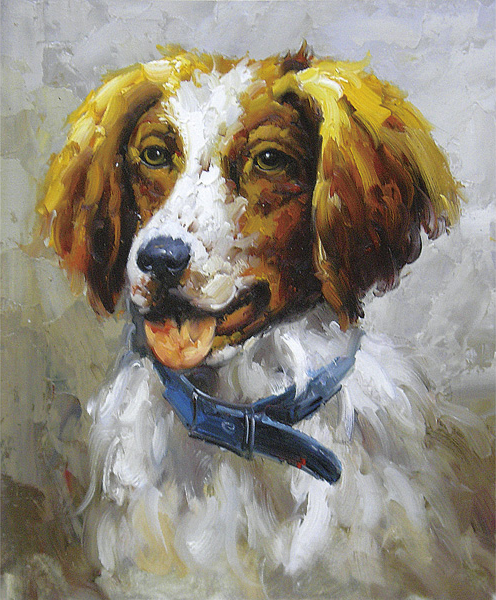 Dog Portraits Oil Painting 001