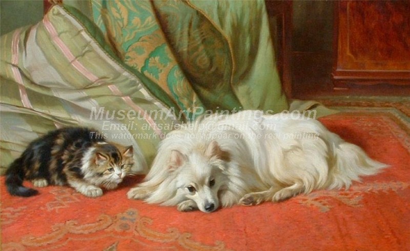 Dog and Cat Paintings Come and Play
