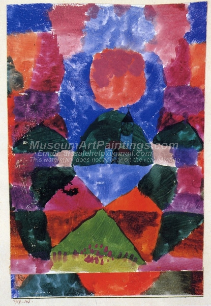 Ein Druck von Tegernsee by Paul Klee