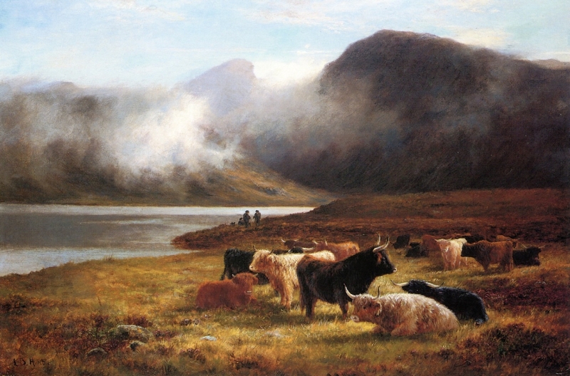 Evening in the Highlands by Louis Bosworth Hurt