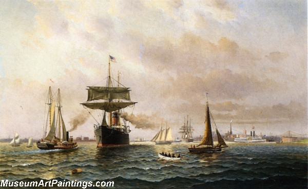 Famous Boat Painting New York Harbor