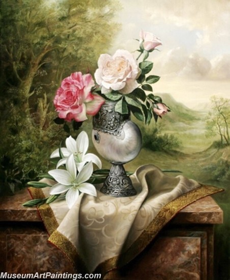 Famous Classical Flower Oil Paintings 013
