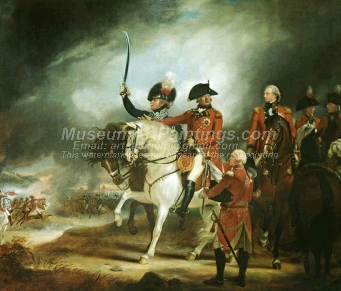 Famous Classical Paintings George III at a Review