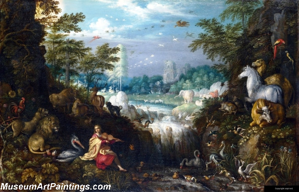 Famous Landscape Painting Orpheus by Roelant Savery