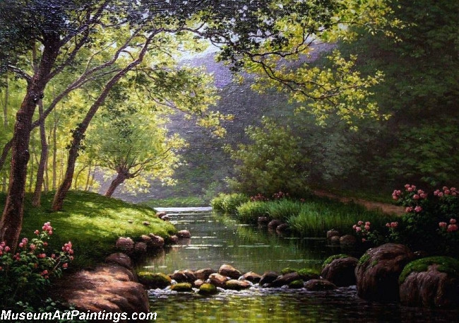 Famous Landscape Paintings 002 by Rene Charles Edmond His