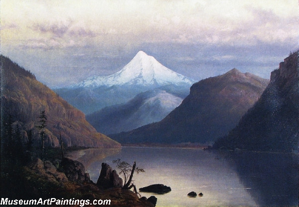 Famous Landscape Paintings Mt Hood from the Columbia River