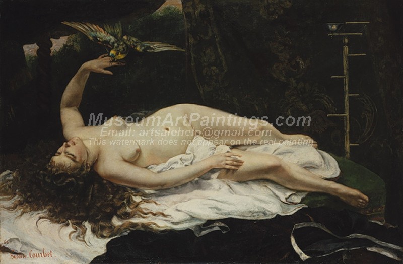 Famous Nude Paintings Woman with a Parrot
