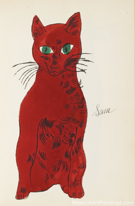 Famous Pop Art Paintings Cats by Andy Warhol PAP339