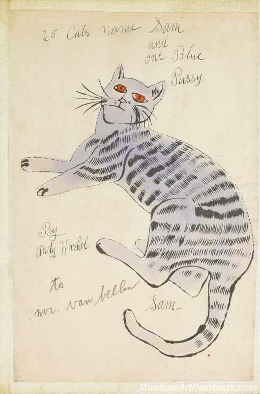 Famous Pop Art Paintings Cats by Andy Warhol PAP340