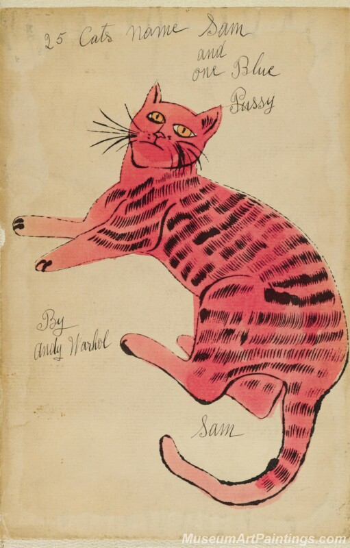 Famous Pop Art Paintings Cats by Andy Warhol PAP5