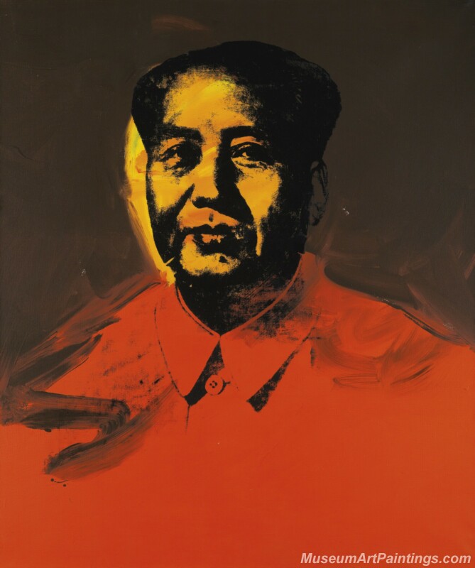 Famous Pop Art Paintings Mao Zedong Portrait by Andy Warhol PAP159