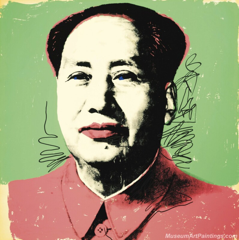 Famous Pop Art Paintings Mao Zedong Portrait by Andy Warhol PAP164