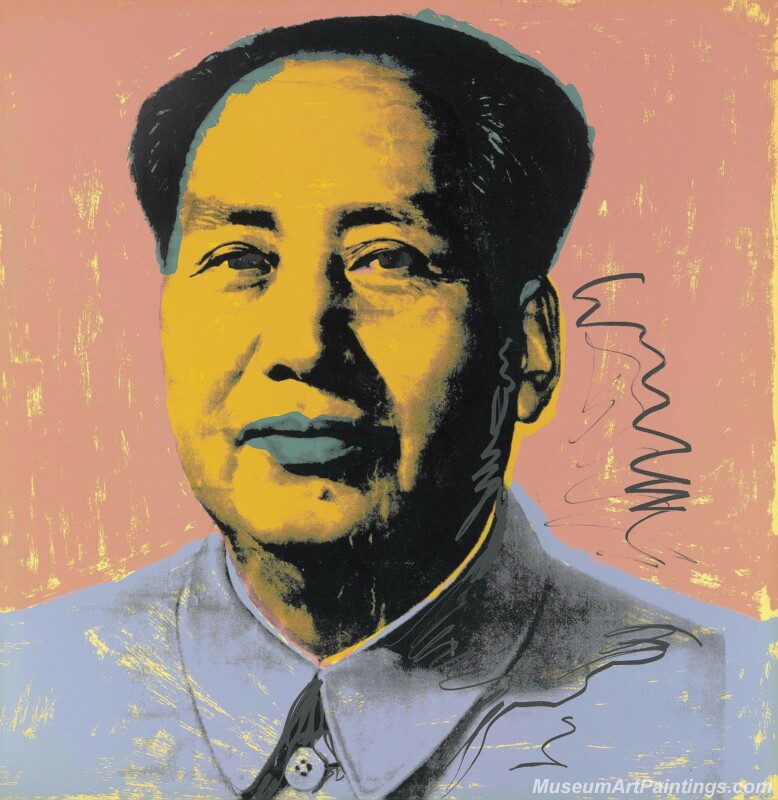Famous Pop Art Paintings Mao Zedong Portrait by Andy Warhol PAP288
