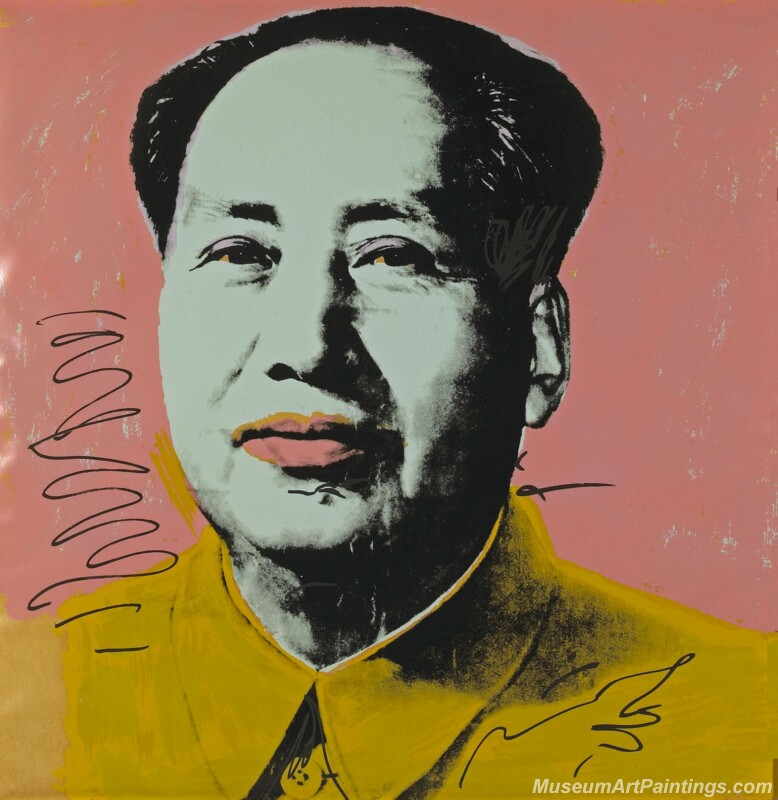 Famous Pop Art Paintings Mao Zedong Portrait by Andy Warhol PAP293