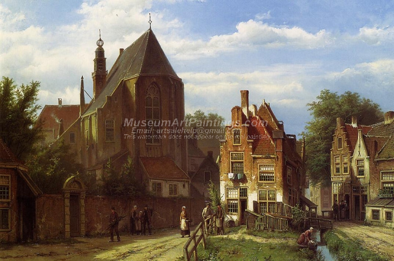 Figures in a Dutch Town