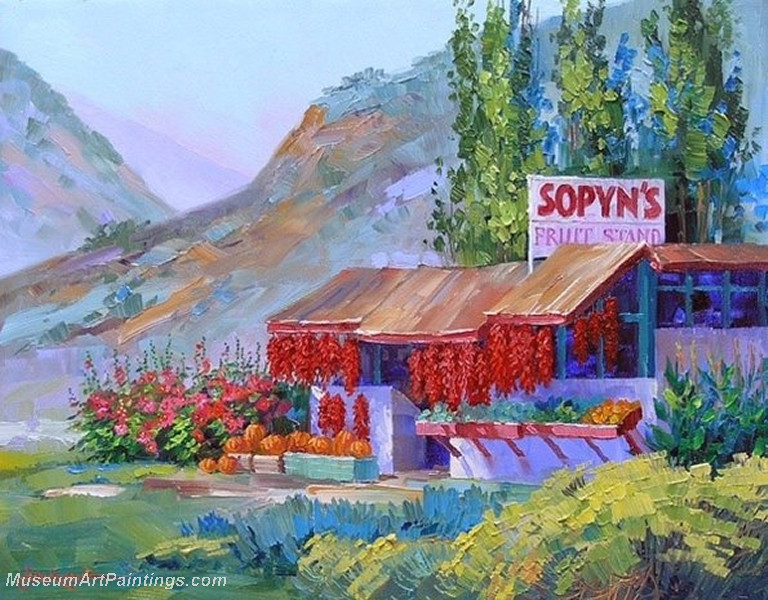 Flower Garden Oil Painting 009