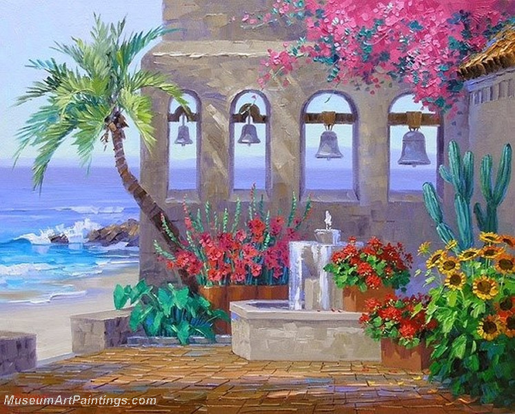 Flower Garden Oil Painting 016