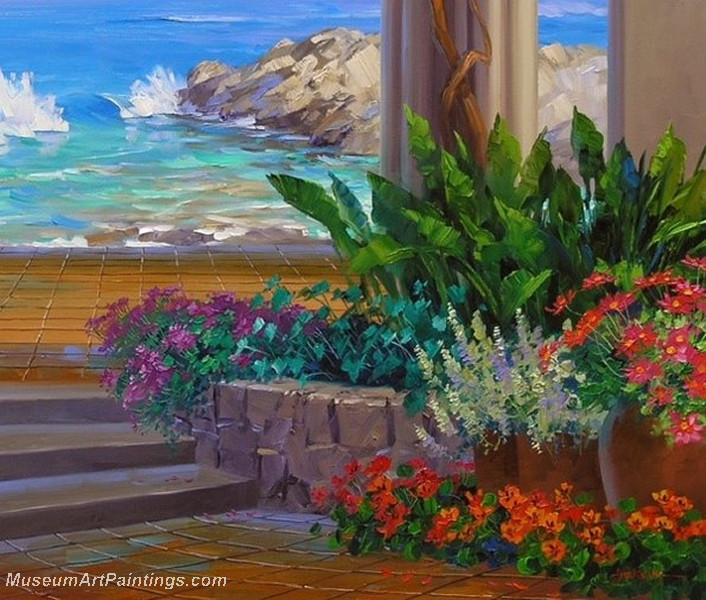 Flower Garden Oil Painting 018