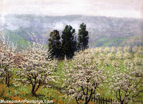 Flower Garden Paintings Prune Blossoms of Saratoga