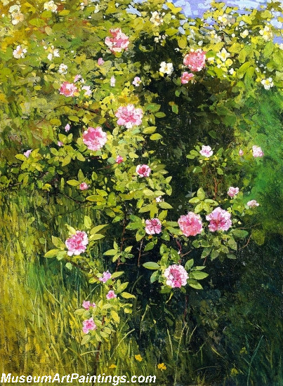 Flower Garden Paintings Rose Rambler