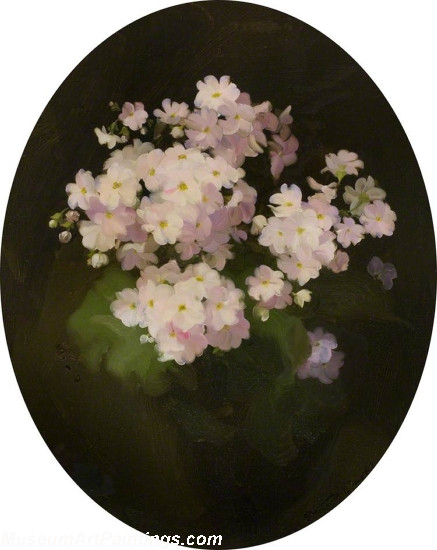 Flower Oil Painting Primulas 1