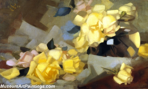 Flower Oil Painting Roses