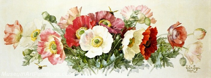 Flower Painting Icelandic Poppies