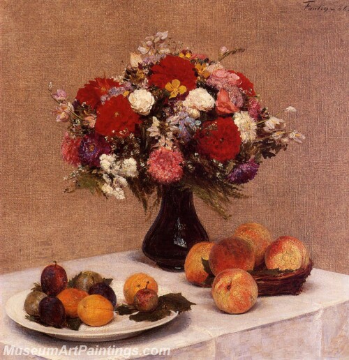 Flowers and Fruit Painting