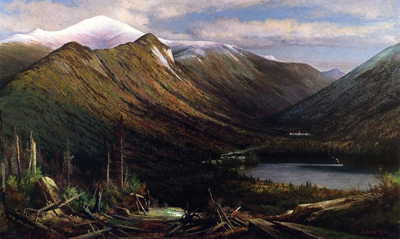 Franconia Notch White Mts Echo Lake and Profile House