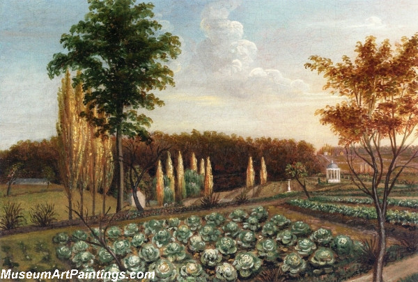 Garden Painting Cabbage Patch The Gardens of Belfield Pennsylvania