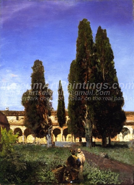 Garden Paintings Italian Cloister Garden