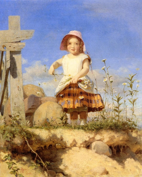 Gathering Flowers by Seymour Joseph Guy