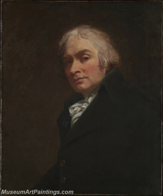 George Romney Self Portrait Painting