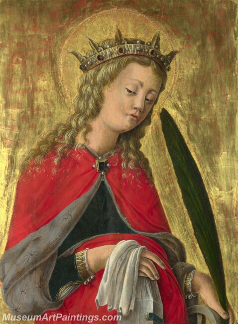 Giorgio Schiavone Saint Catherine Painting