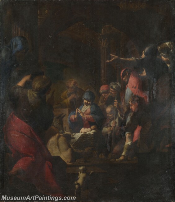 Giovanni Battista Spinelli The Adoration of the Shepherds Painting
