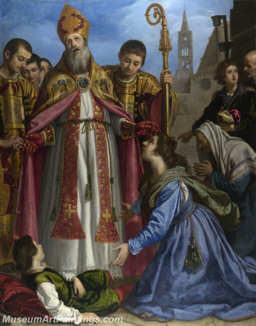Giovanni Bilivert Saint Zenobius revives a Dead Boy Painting