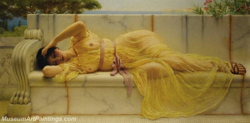 Girl in Yellow Drapery Painting