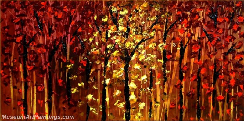 Golden Tree Painting Modern Abstract Art for Sale GT010