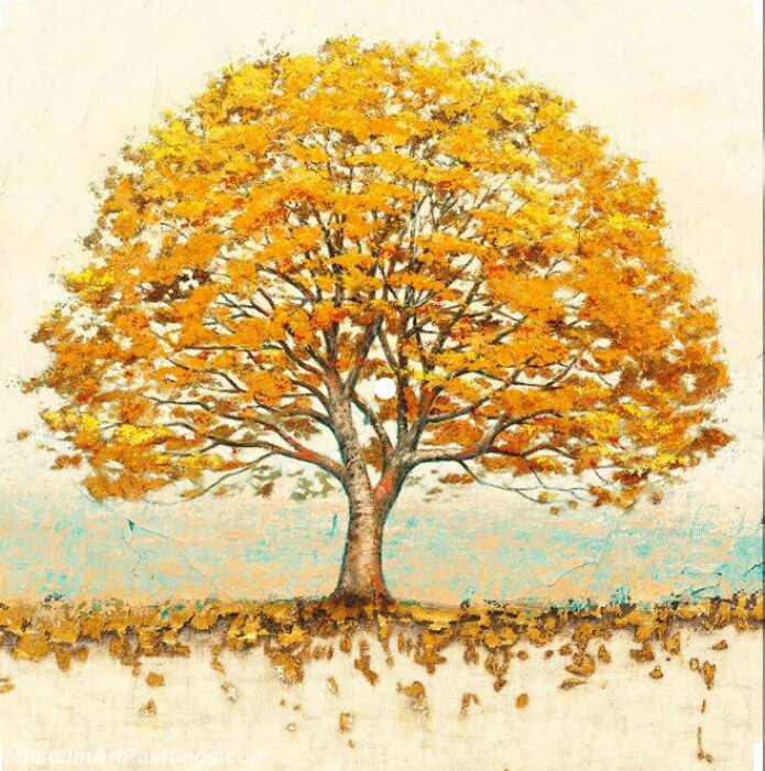 Golden Tree Painting Modern Abstract Art for Sale GT011