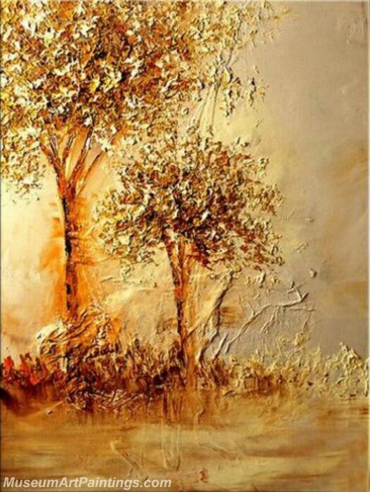 Golden Tree Painting Modern Abstract Art for Sale GT012