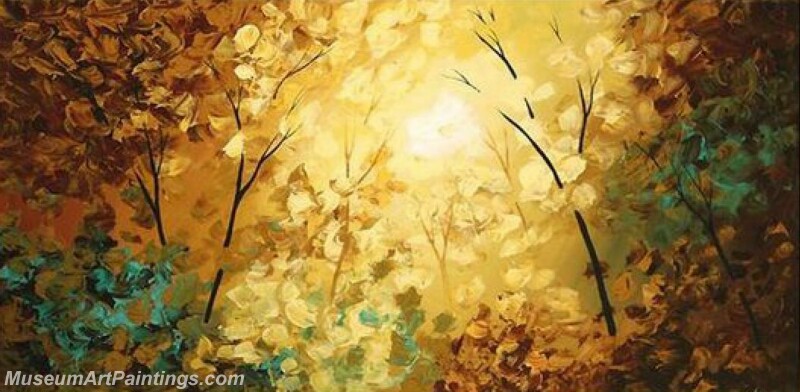 Golden Tree Painting Modern Abstract Art for Sale GT023