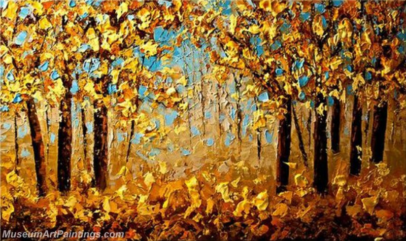 Golden Tree Painting Modern Abstract Art for Sale GT04