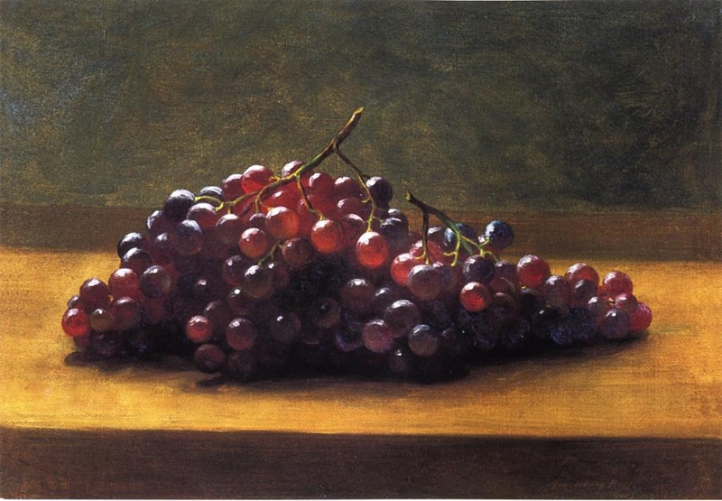 Grapes on a Tabletop by George Henry Hall