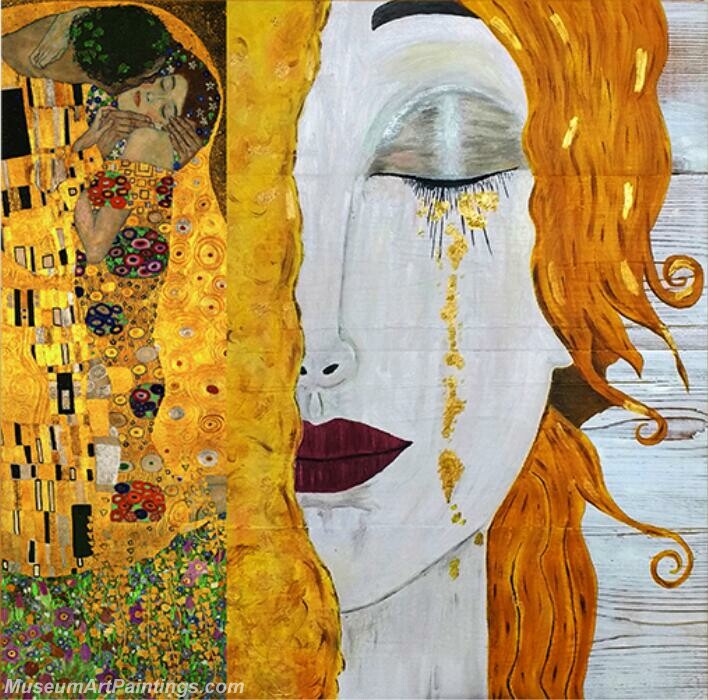 Gustav Klimt Paintings Golden Tears