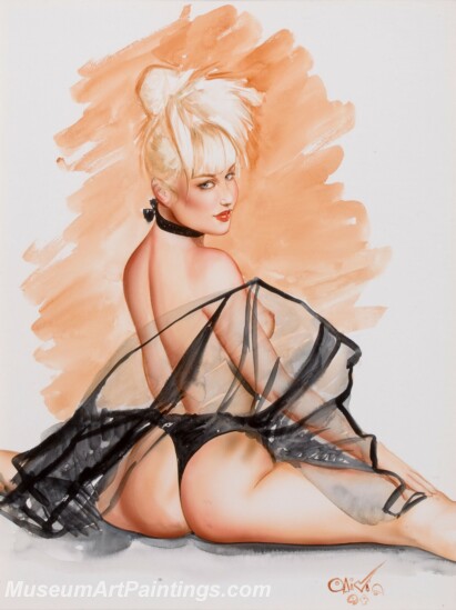 Handmade Beautiful Modern Sexy Pin Up Girls Paintings M1300