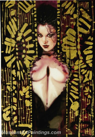 Handmade Beautiful Modern Sexy Pin Up Girls Paintings M1310